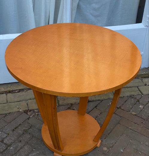 Ronde houten bijzettafel, Huis en Inrichting, Tafels | Bijzettafels, Ophalen