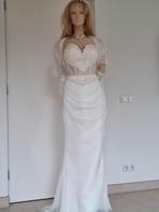 Elie Saab bruidsjurk champagne/ivoor, Ophalen of Verzenden, Zo goed als nieuw, Overige kleuren, Trouwjurk