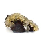 Prachtige calciet kristallen op zwarte matrix, Ophalen of Verzenden, Mineraal