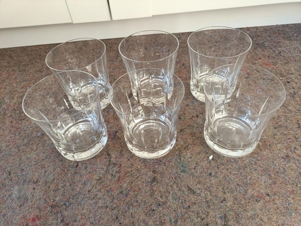 6 kristallen whisky glazen, Antiek en Kunst, Ophalen of Verzenden