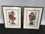 2 ingelijste borduurwerken, Hobby en Vrije tijd, Borduren en Borduurmachines, Ophalen of Verzenden, Nieuw, Handborduren, Patroon