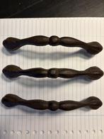 3x Gietijzeren kastgrepen – robuuste, landelijke look, Minder dan 50 cm, Ophalen of Verzenden, Minder dan 25 cm, Minder dan 100 cm