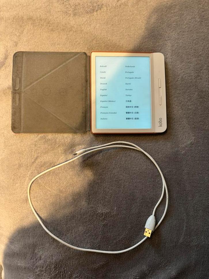 Kobo libra e-reader wit, Computers en Software, E-readers, Gebruikt, Ophalen of Verzenden