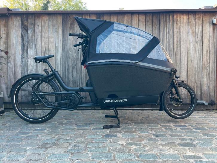 ::URBAN ARROW:: Family NEXT Performance Line BLACK bakfiets, Fietsen en Brommers, Fietsen | Dames | Sportfietsen en Toerfietsen