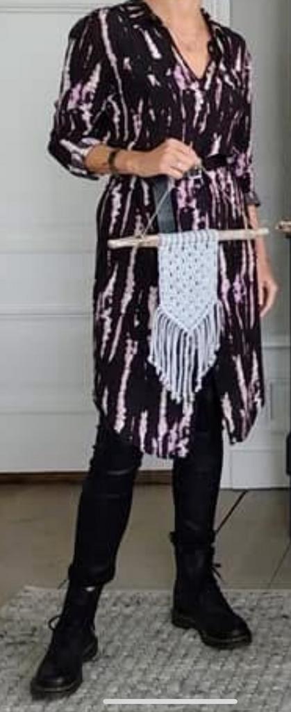 NIEUWE Blousejurk (Eksept-Shoeby) M, Kleding | Dames, Jurken, Nieuw, Maat 38/40 (M), Zwart, Boven de knie, Ophalen of Verzenden