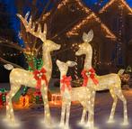 Kerstverlichting Rendieren Familie - Nieuw!, Overige materialen, Minder dan 50 watt, Overige typen, Waterbestendig