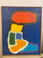 W. Leewens - Abstracte compositie, Antiek en Kunst, Kunst | Schilderijen | Klassiek, Ophalen of Verzenden