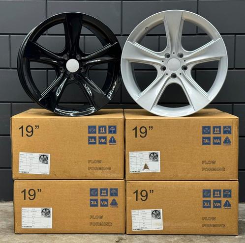 NIEUW! 19 inch Flow Forming Style 128 5x112 ZWART / ZILVER, Auto-onderdelen, Banden en Velgen, Velg(en), 19 inch, Nieuw, Ophalen