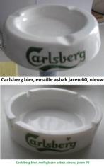 CARLSBERG BIER, nieuwe asbakken set, email / glas 1960/1970, Verzamelen, Ophalen of Verzenden, Nieuw, Overige typen, Overige merken