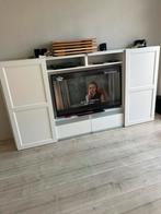 Ikea besta tv meubel, wit, Huis en Inrichting, Kasten | Televisiemeubels, Ophalen, Gebruikt, 100 tot 150 cm, Klassiek, landelijk