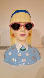 Retro Buste / Vaas - 30cm, Verzamelen, Beelden en Beeldjes, Ophalen, Zo goed als nieuw, Dier