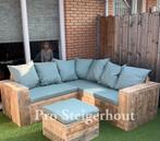 Steigerhout Loungeset Hoekbank Loungebank Lounge Tuinbank, Steigerhout, Nieuw, Ophalen of Verzenden, Eettafel
