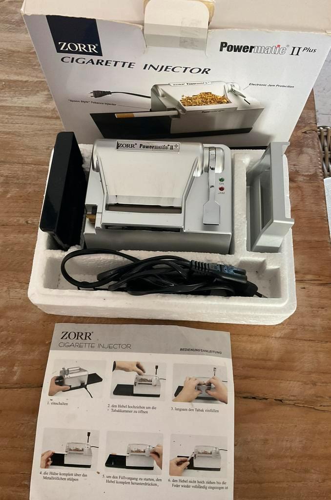 Zorr sigarettenautomaat electrisch Powermatic11Plus zgan, Verzamelen, Rookartikelen, Aanstekers en Luciferdoosjes, Zo goed als nieuw