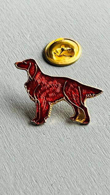 Vintage Hond Pin - Ierse Setter beschikbaar voor biedingen