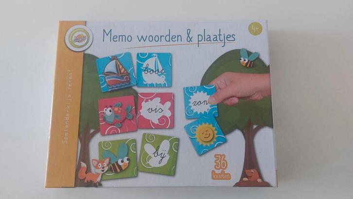 Memory net woorden en plaatjes, Hobby en Vrije tijd, Gezelschapsspellen | Overige, Zo goed als nieuw, Ophalen of Verzenden