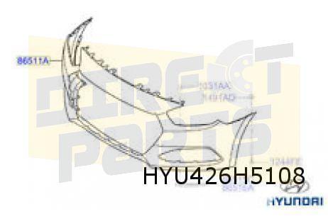 Hyundai i40 (5/15-) voorbumper (bij PDC) (te spuiten) Origin, Auto-onderdelen, Carrosserie en Plaatwerk, Bumper, Hyundai, Voor