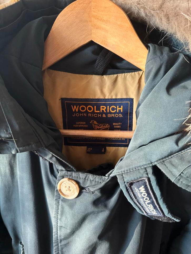 Woolrich Arctic Parka - Donkerblauw - Maat M, Kleding | Heren, Jassen | Winter, Gedragen, Maat 48/50 (M), Blauw, Ophalen