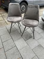 Twee velvet stoelen van kick collection, Huis en Inrichting, Stoelen, Gebruikt, Twee, Ophalen of Verzenden, Stof