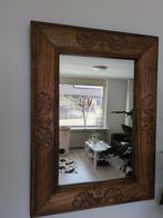 Houten Spiegel met Decoratief Frame, Ophalen, Rechthoekig, Minder dan 100 cm