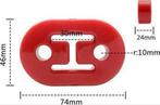 4X Universele Rode Auto Uitlaat Rubber Mount Beugel Hangers, Ophalen of Verzenden, H, H, H