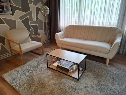 Bank en stoel, Huis en Inrichting, Banken | Bankstellen, Gebruikt, Rechte bank, Tweepersoons, 150 tot 200 cm, Minder dan 75 cm