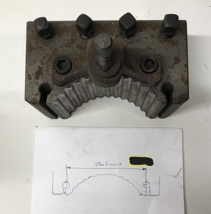 Schuitje, beitelhouder, ronde beitel Ø60 mm, idem Multifix, Doe-het-zelf en Verbouw, Draaibanken, Gebruikt, Onderdeel, Ophalen of Verzenden