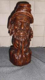 beeldhouwerk prachtige details  buste hout, Ophalen of Verzenden