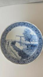 Delfts Blauw Bord Boch - Hollands Landschap, Ophalen