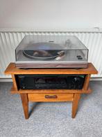 Vintage Platenspeler met Receiver & handgemaakt tafeltje, Ophalen, Gebruikt, Platenspeler, Overige merken