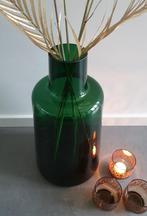 Grote decoratieve groene vaas, Huis en Inrichting, Woonaccessoires | Vazen, Ophalen, Overige kleuren, Minder dan 50 cm, Glas
