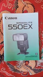 Canon 550EX 550 EX Flitser Flash Handleiding in Nederlands, Canon, Ophalen of Verzenden, Zo goed als nieuw