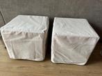 IKEA Poef 2x ZGAN, Ophalen, Minder dan 50 cm, Hout, Vierkant