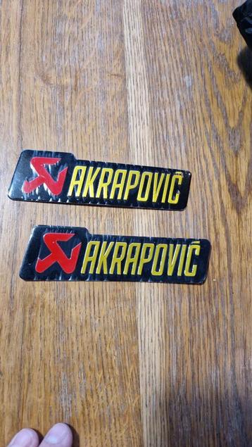 Aluminium hittebestendige Uitlaat Stickers Akrapovic beschikbaar voor biedingen
