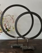 Set smeedijzeren decoratie ringen sober sleets robuust, Ophalen of Verzenden