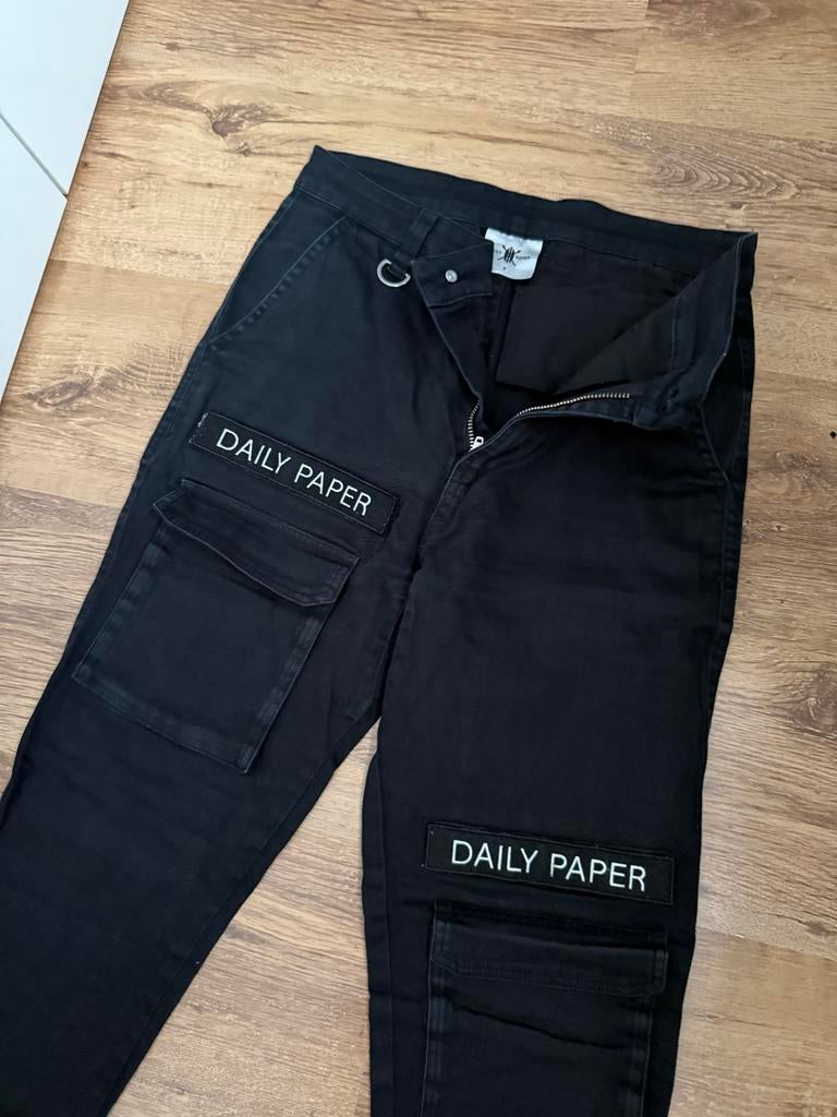 Daily Paper Broek - Stijlvol en Comfortabel, Ophalen of Verzenden, Gedragen, Maat 46 (S) of kleiner, Zwart