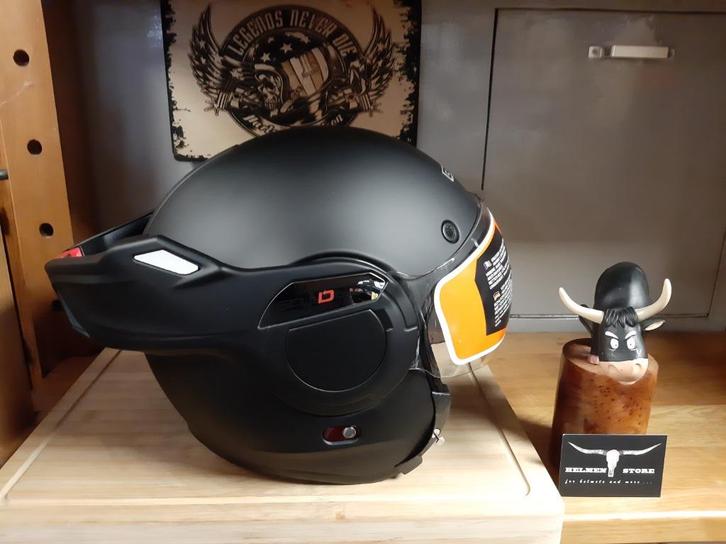 Beon stratos helm mat zwart XL motor helm scooterhelm XL, Motoren, Kleding | Motorhelmen, Dames, Heren, Systeemhelm, XL, Overige merken