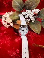 Unieke Peacocks Quartz polshorloge – stainless steel, wit, Kleding | Dames, D, Ophalen of Verzenden, Zo goed als nieuw, D