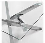 Kave Home Mikado - Salontafel glas en chroom - Goossens, Huis en Inrichting, Tafels | Salontafels, 50 tot 100 cm, Minder dan 50 cm