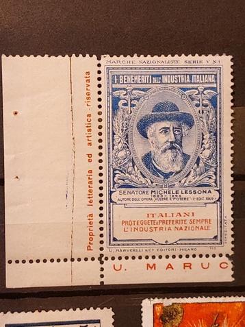 Italië sluitzegel weldoeners van de industrie serie V, 1915 beschikbaar voor biedingen