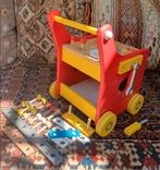 Briccilo Houten Bouwwagen Loopwagen, Kinderen en Baby's, Speelgoed | Houten speelgoed, Ophalen, Zo goed als nieuw, Duw- of Trekspeelgoed
