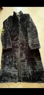 Bontjas maat M,ZGAN, Ophalen of Verzenden, Zo goed als nieuw, Maat 38/40 (M), Zwart
