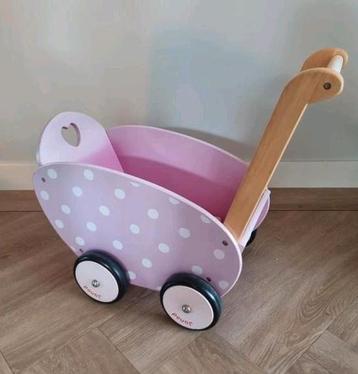 Roze poppenwagen van Janod beschikbaar voor biedingen