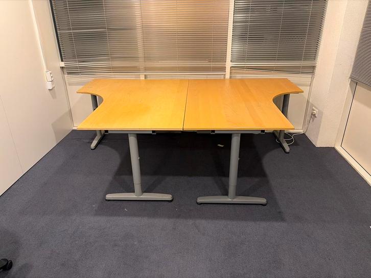 Ikea Galant Bureau - Verstelbaar, 120x160cm, Huis en Inrichting, Bureaus, Gebruikt, Bureau, In hoogte verstelbaar, Ophalen