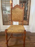 Set van 6 authentieke vintage Italiaanse eetkamerstoelen, Ophalen, Neo- Barok / jaren ‘70 retro Italiaans, Gebruikt, Bruin