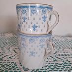 2 antieke kopjes FUISSEAUX BAUDOUR Fleur de lis, Antiek en Kunst, Ophalen