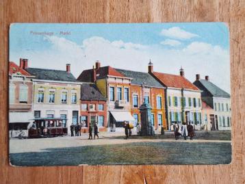 kleur ansichtkaart Breda Princenhage Markt 1912 beschikbaar voor biedingen
