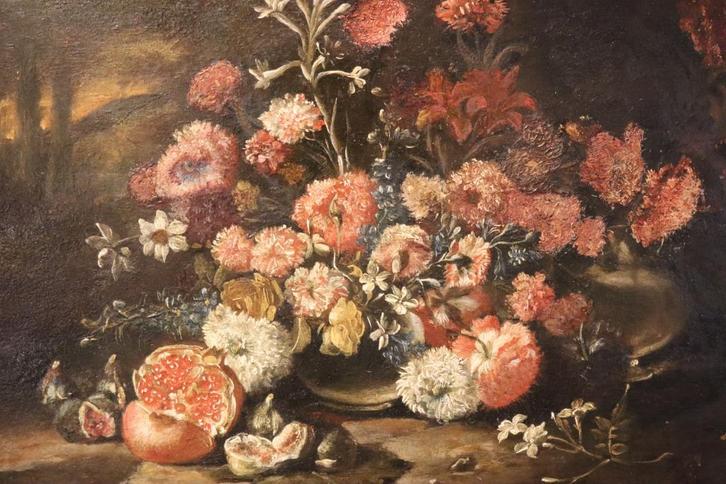 17e eeuws stilleven op koper, Antiek en Kunst, Kunst | Schilderijen | Klassiek, Ophalen of Verzenden