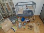 Hamsterkooi met heel veel toebehoren, Kooi, Minder dan 75 cm, Zo goed als nieuw, Ophalen