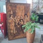 Wandkleed 'De Magere Compagnie' ingelijst, Antiek en Kunst, Ophalen