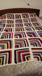 Gehaakte deken handgemaakt, Huis en Inrichting, Woonaccessoires | Plaids en Woondekens, Ophalen of Verzenden
